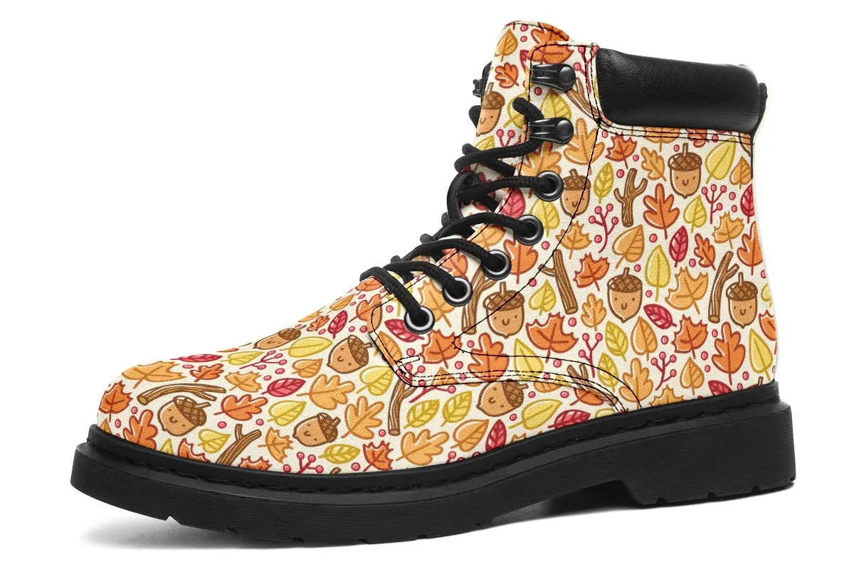 Adorable Autumn Pattern Classic Vibe Boots