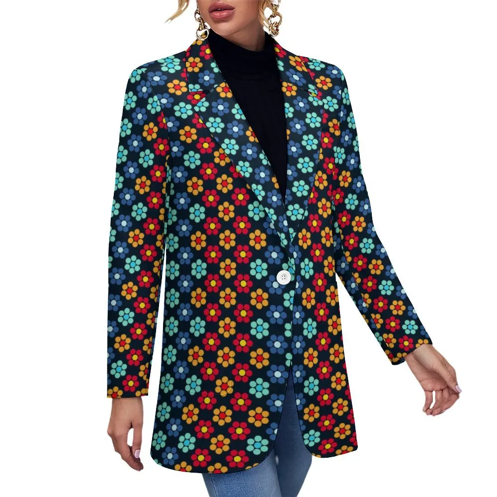 All Over Print Women's Blazer Women's casual suit