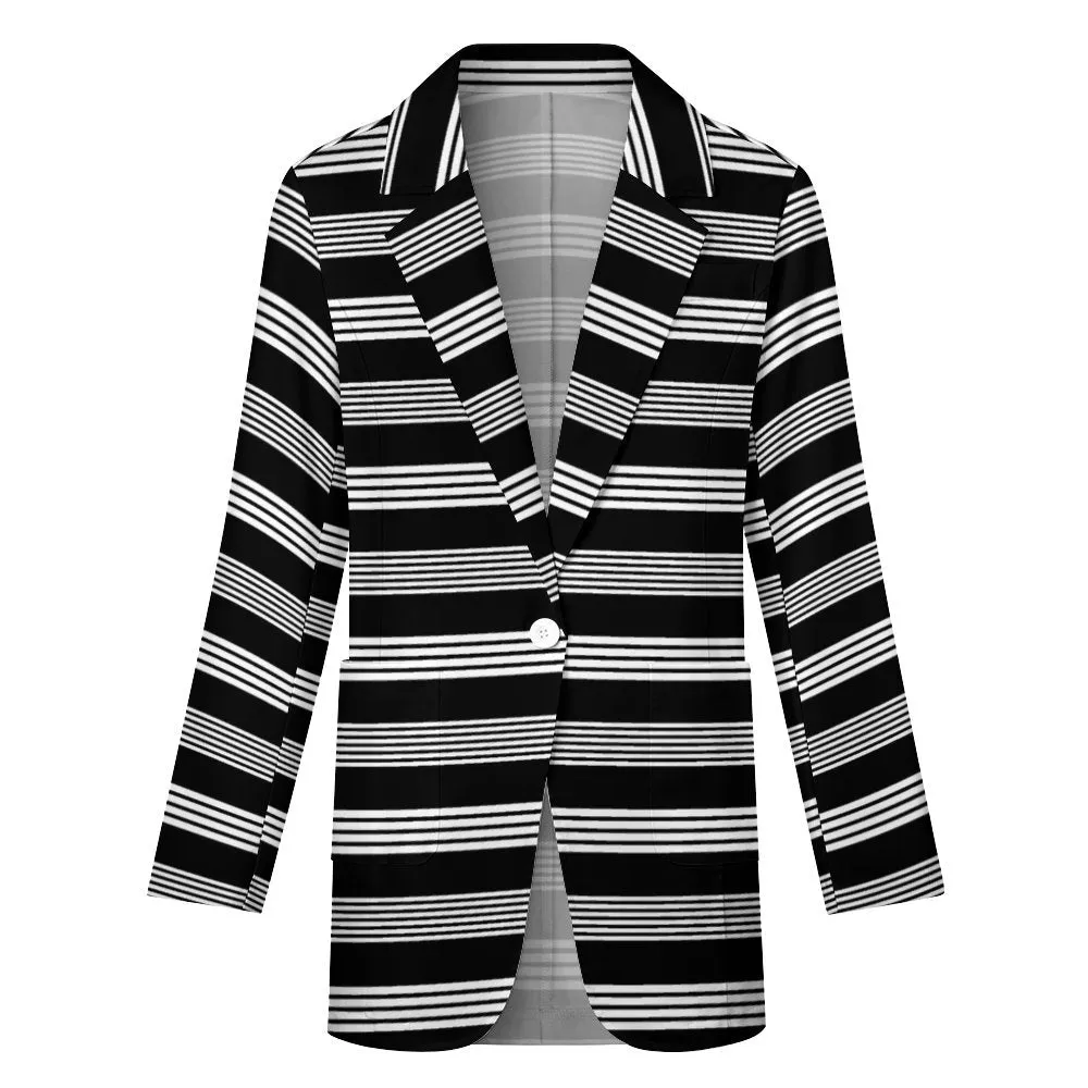 All Over Print Women's Blazer Women's casual suit