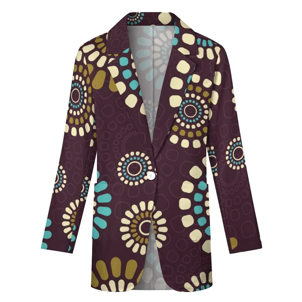 All Over Print Women's Blazer Women's casual suit