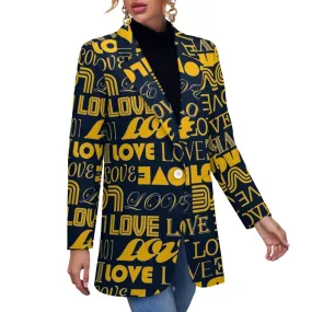 All Over Print Women's Blazer Women's casual suit