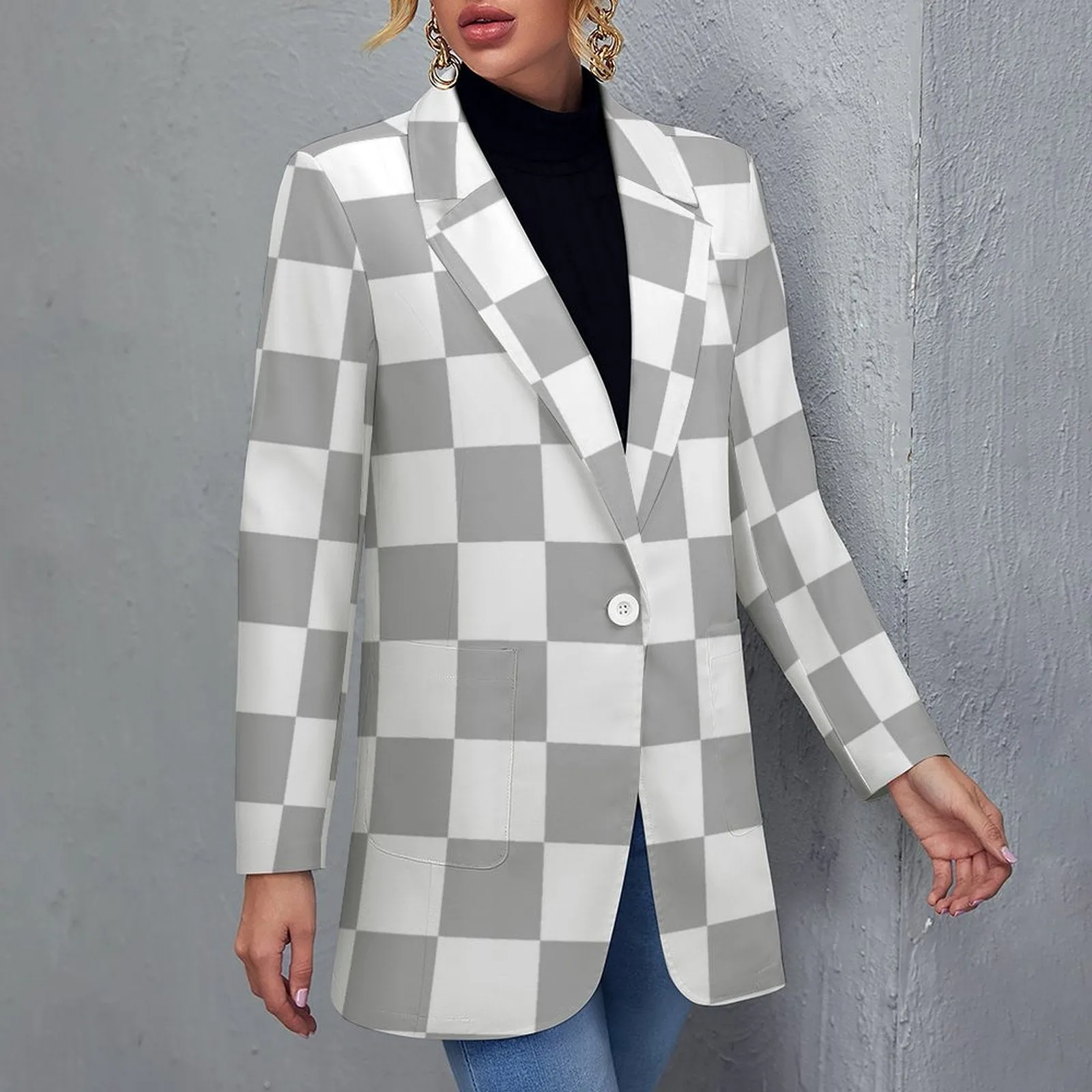 All Over Print Women's Blazer Women's casual suit