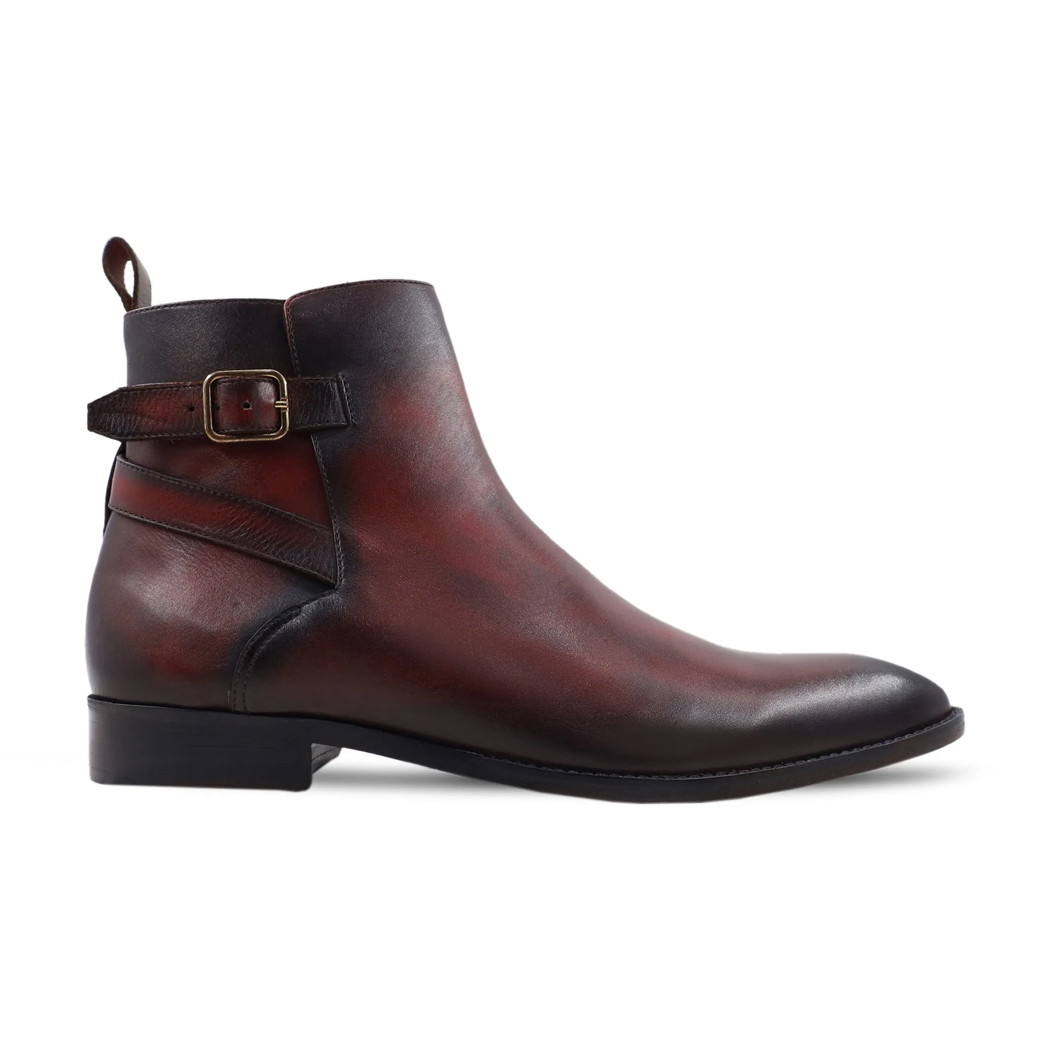 Atsushi - Men's Oxblood Calf Leather Jodhpur Boot