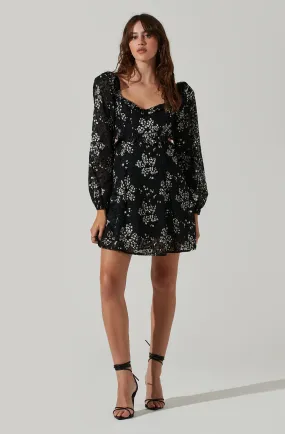 Avila Floral Cutout Mini Dress