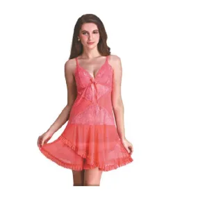 Baby-doll beautiful Net Short Nighty