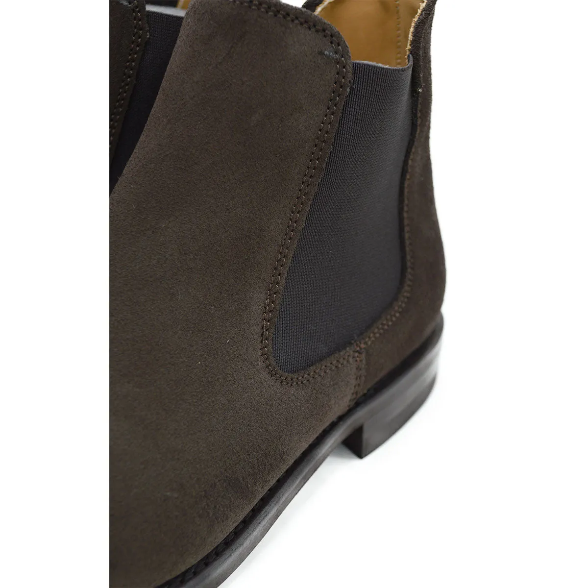 Berwick 1707 Chelsea Boot (475)- Dark Brown Suede