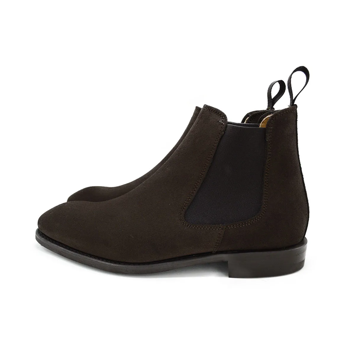 Berwick 1707 Chelsea Boot (475)- Dark Brown Suede