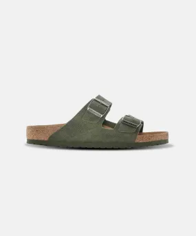 Birkenstock Arizona BirkiBuc Desert Dust Thyme Vegan Sandals