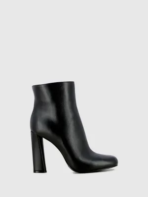 Black Zip Up Ankle Boots