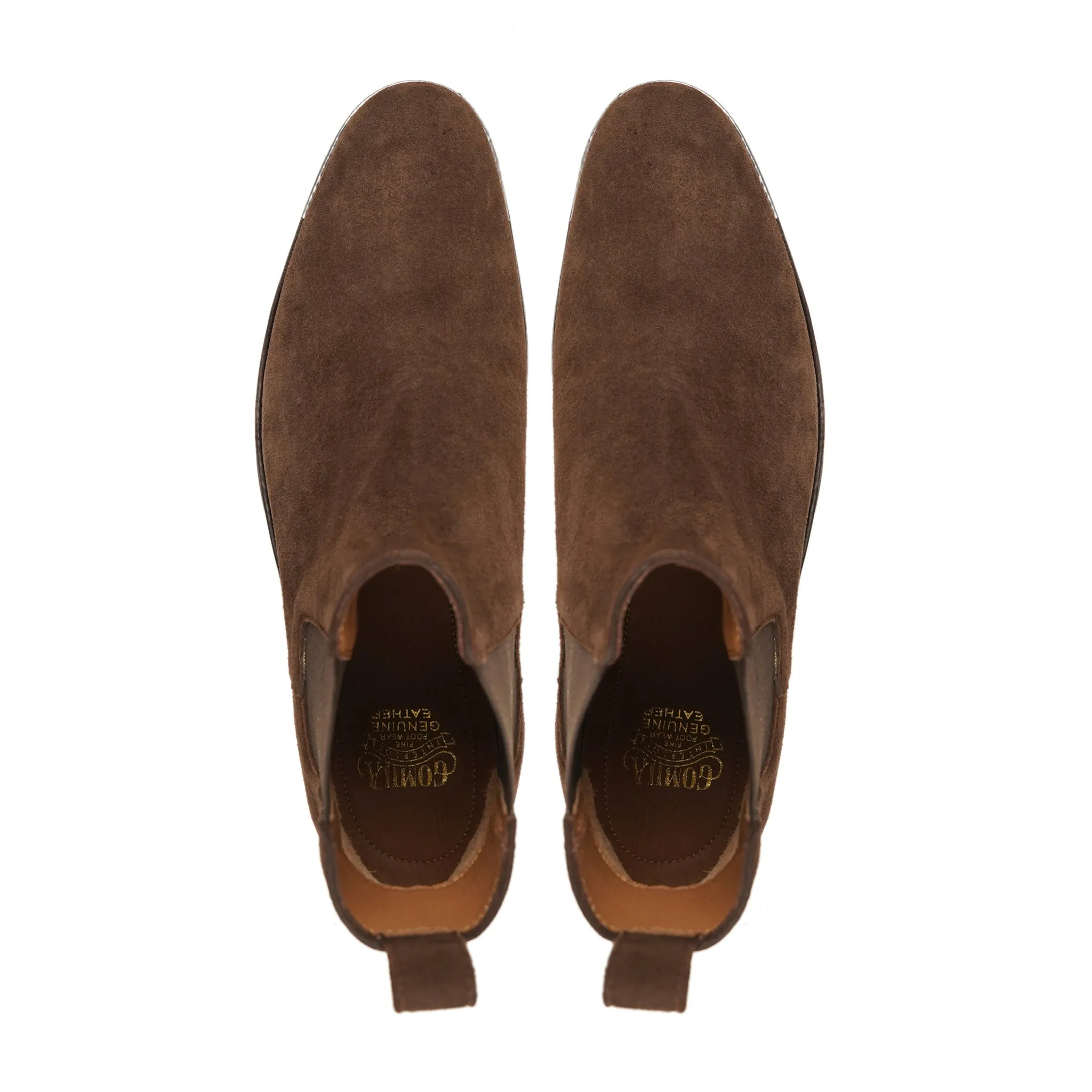 Bludenz - Men's Brown Kid Suede Chelsea Boot