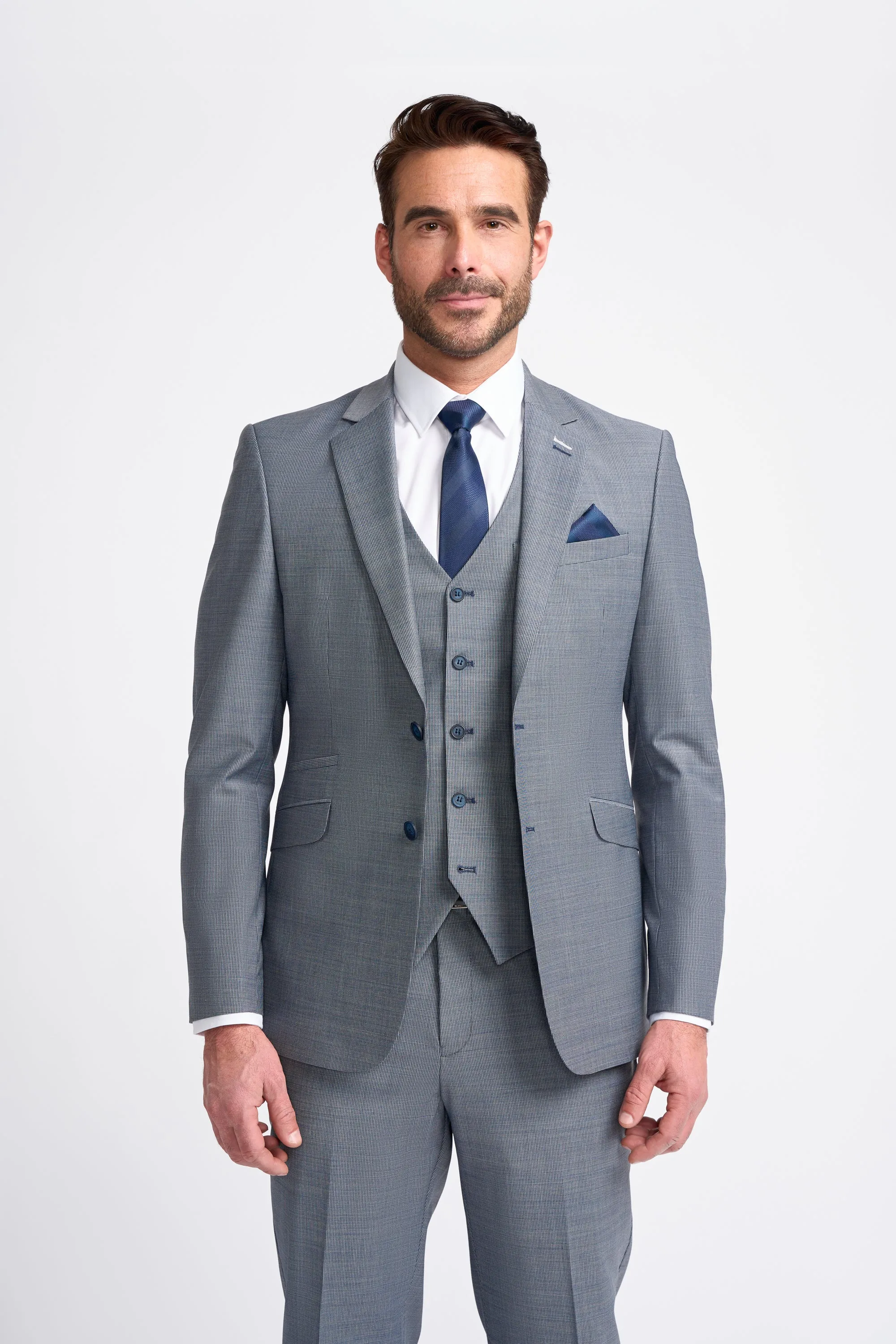 Bond Puppy Tooth Three Piece Suit