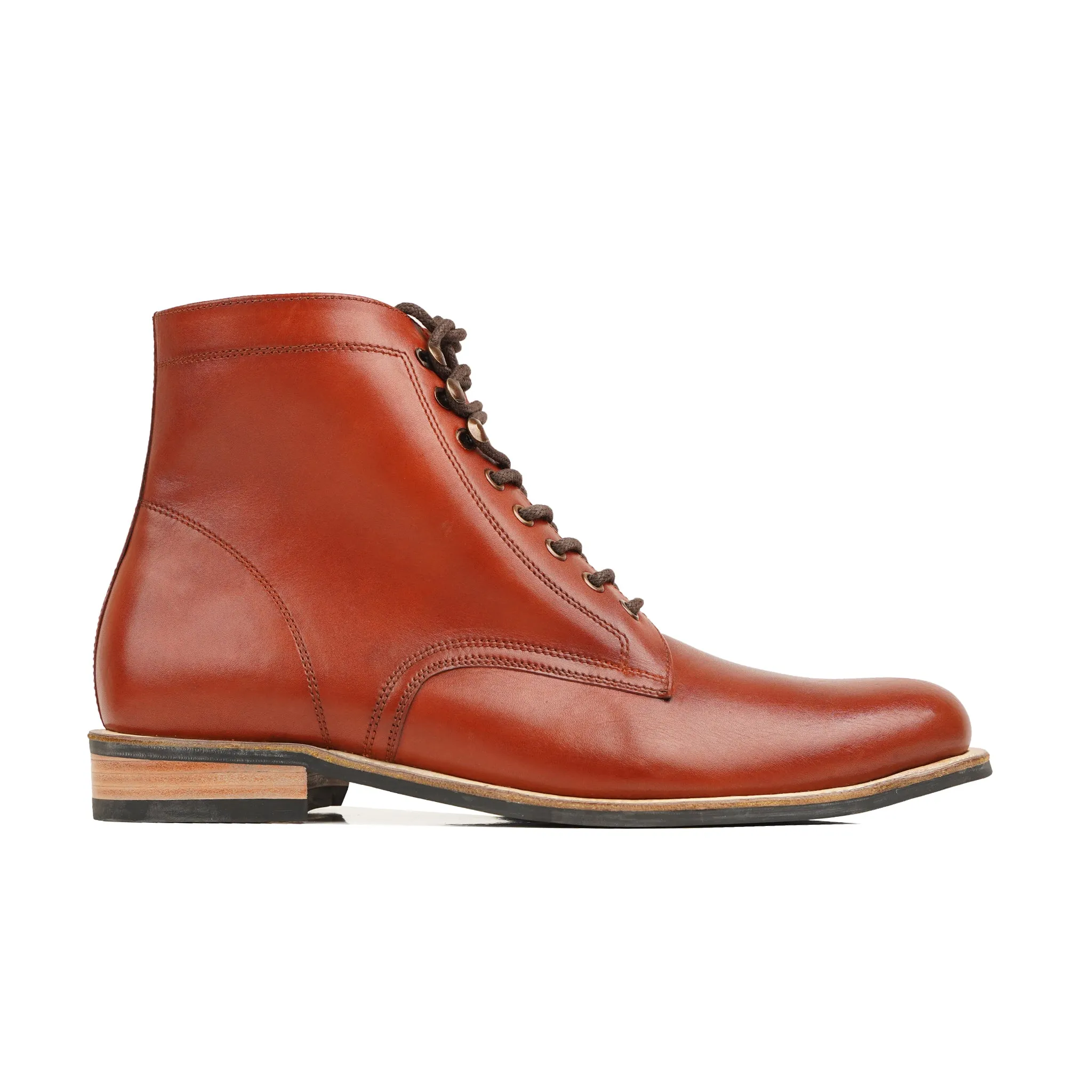 Bunty - Men's Tan Calf Leather Boot