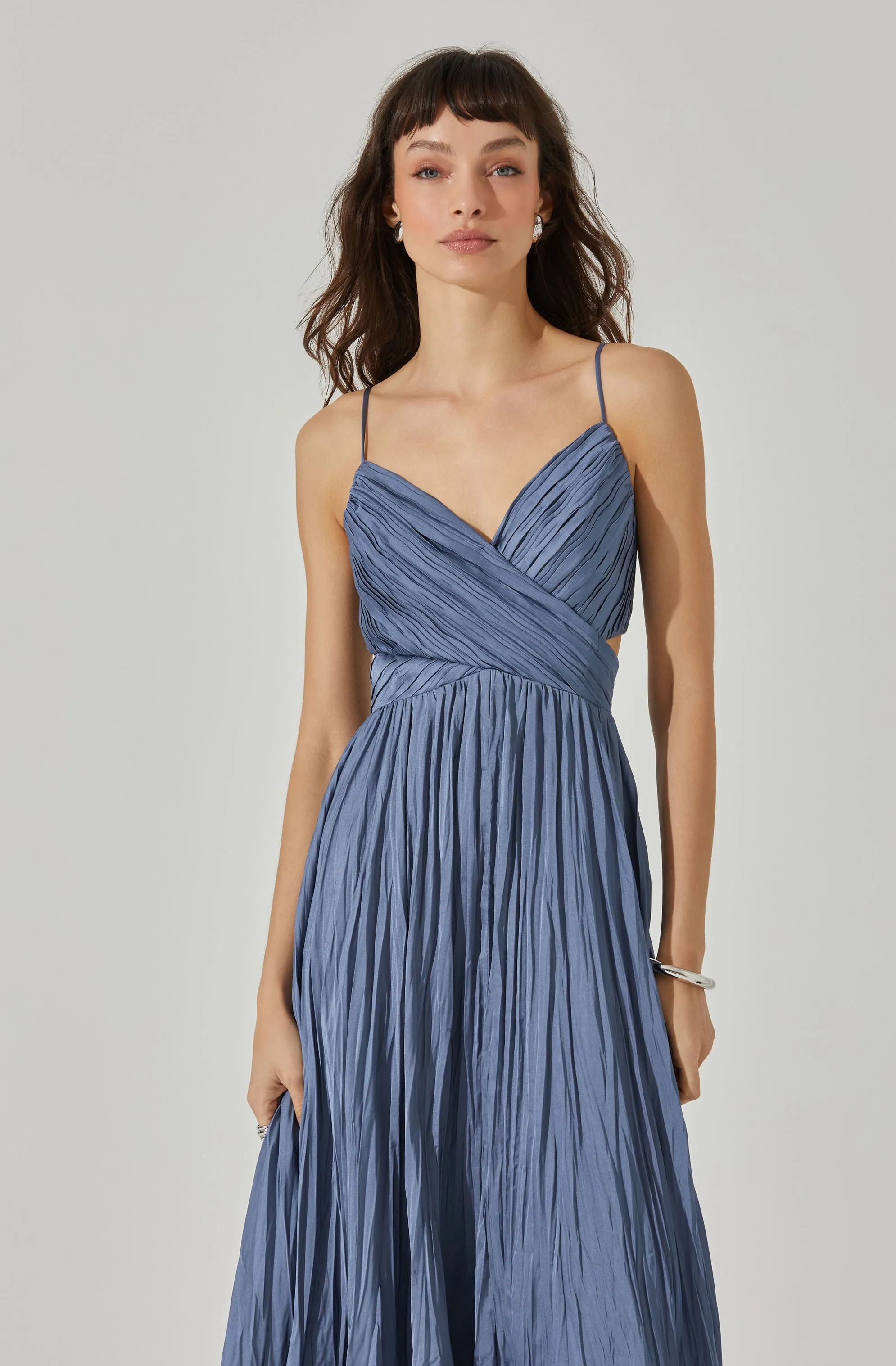 Capitola Pleated Midi Dress