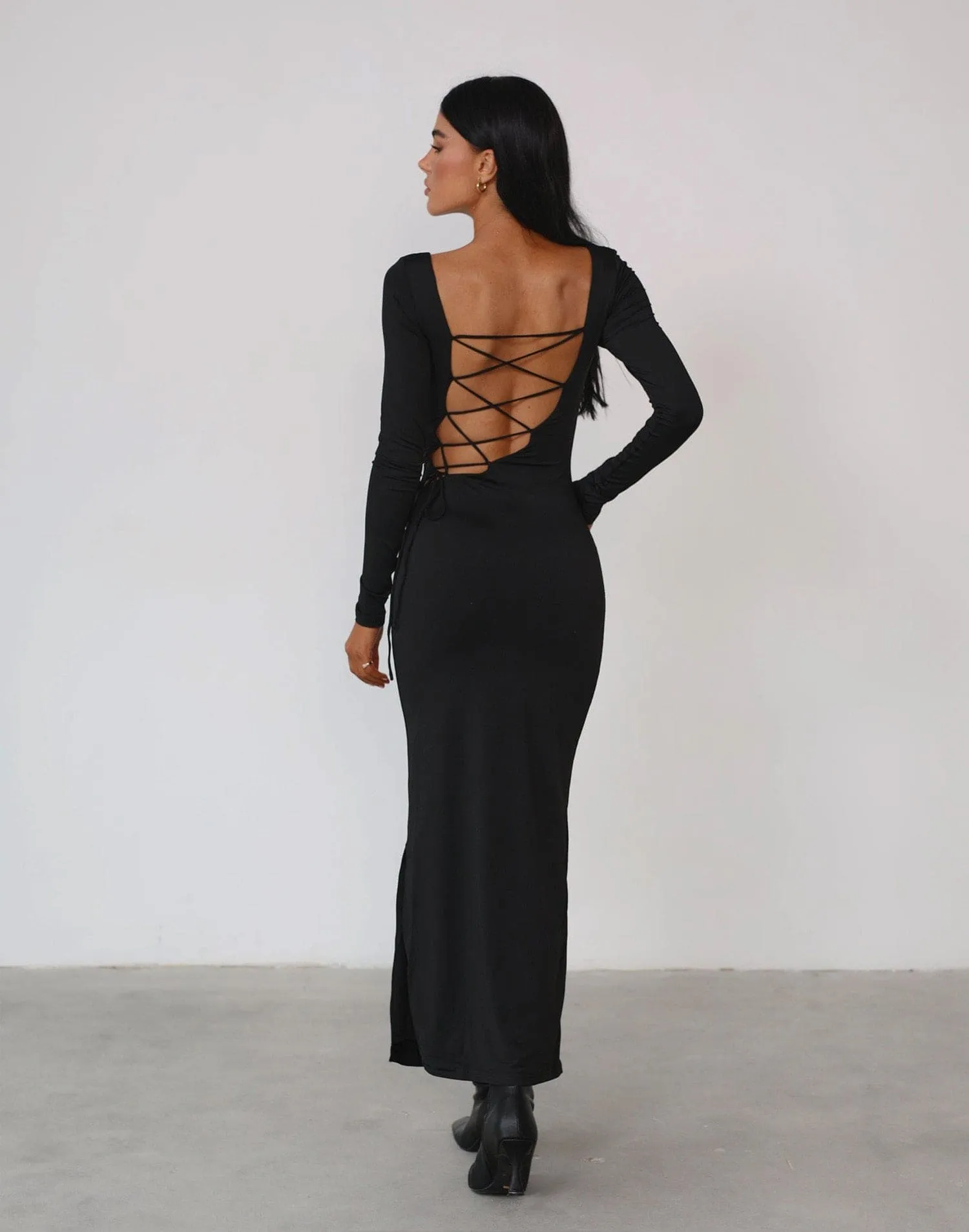 Cartia Maxi Dress (Black)