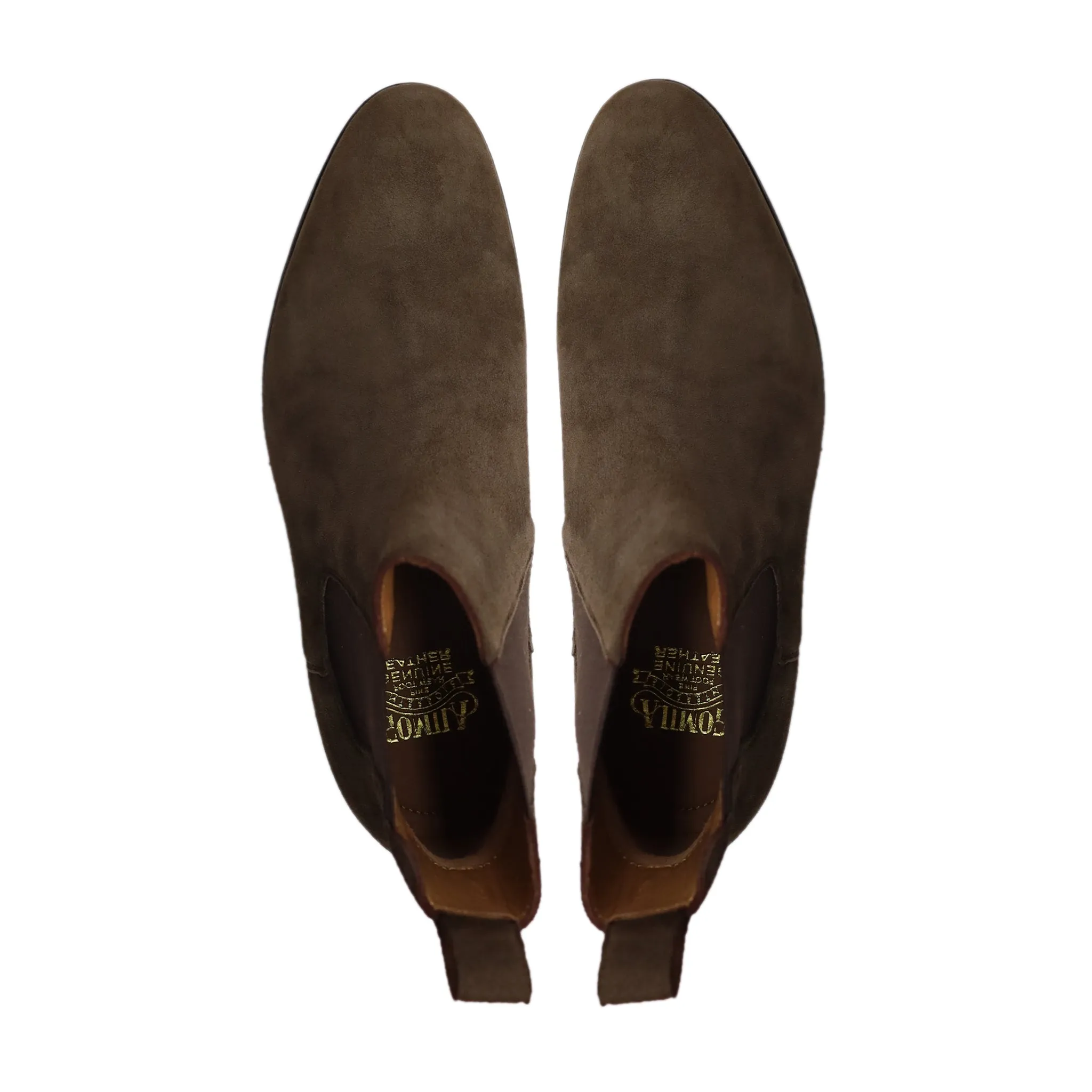 Chicago - Men's Dark Brown Kid Suede Chelsea Boot