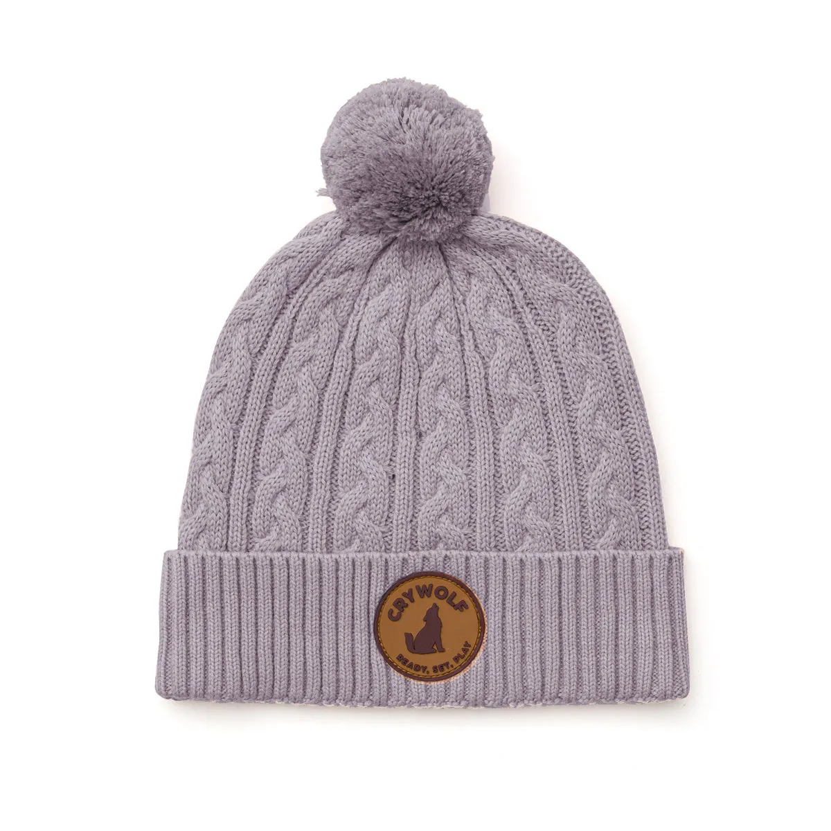 Crywolf Pom Pom Beanie - Lilac