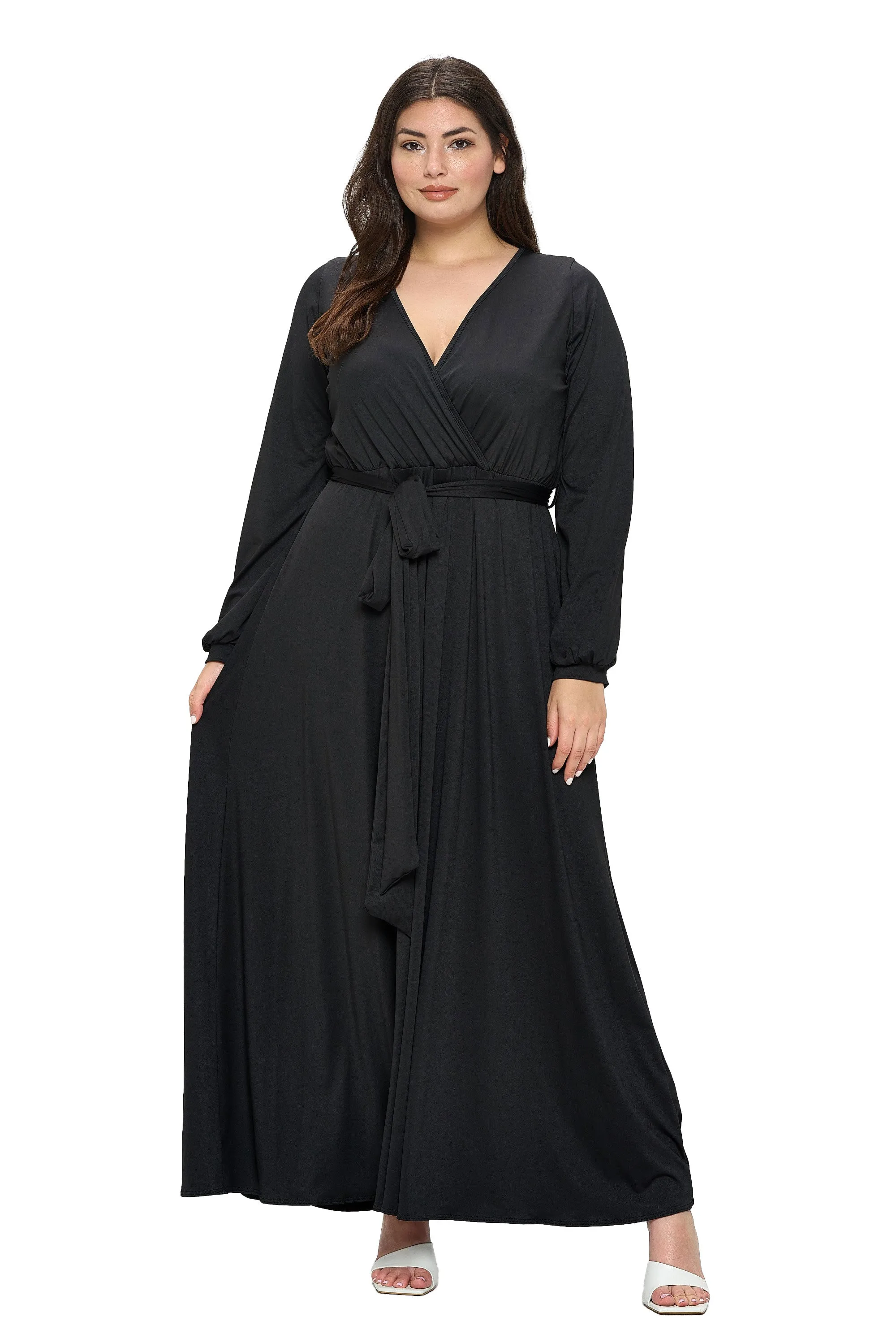 Espinoza Surplice Maxi Dress