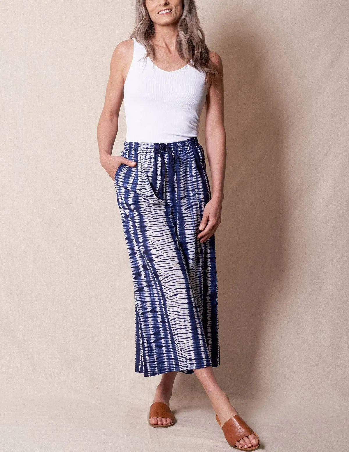 Fair Trade Shibori Tie-Dye Pants - As-Is-Clearance