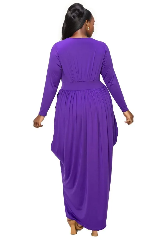 Giuliana Tulip Hem Maxi Dress