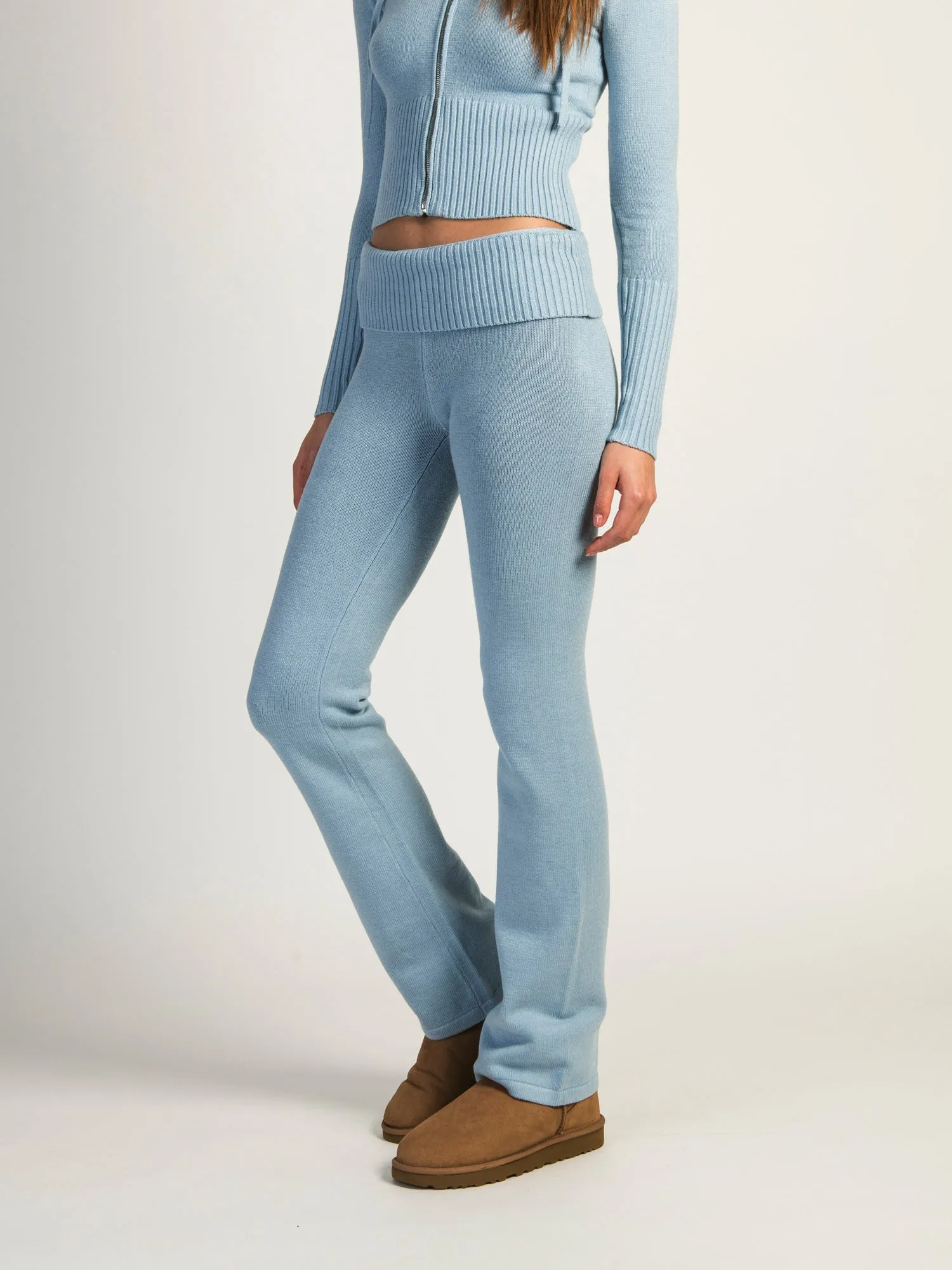 HARLOW BROOKE FLARE PANT - BABY BLUE