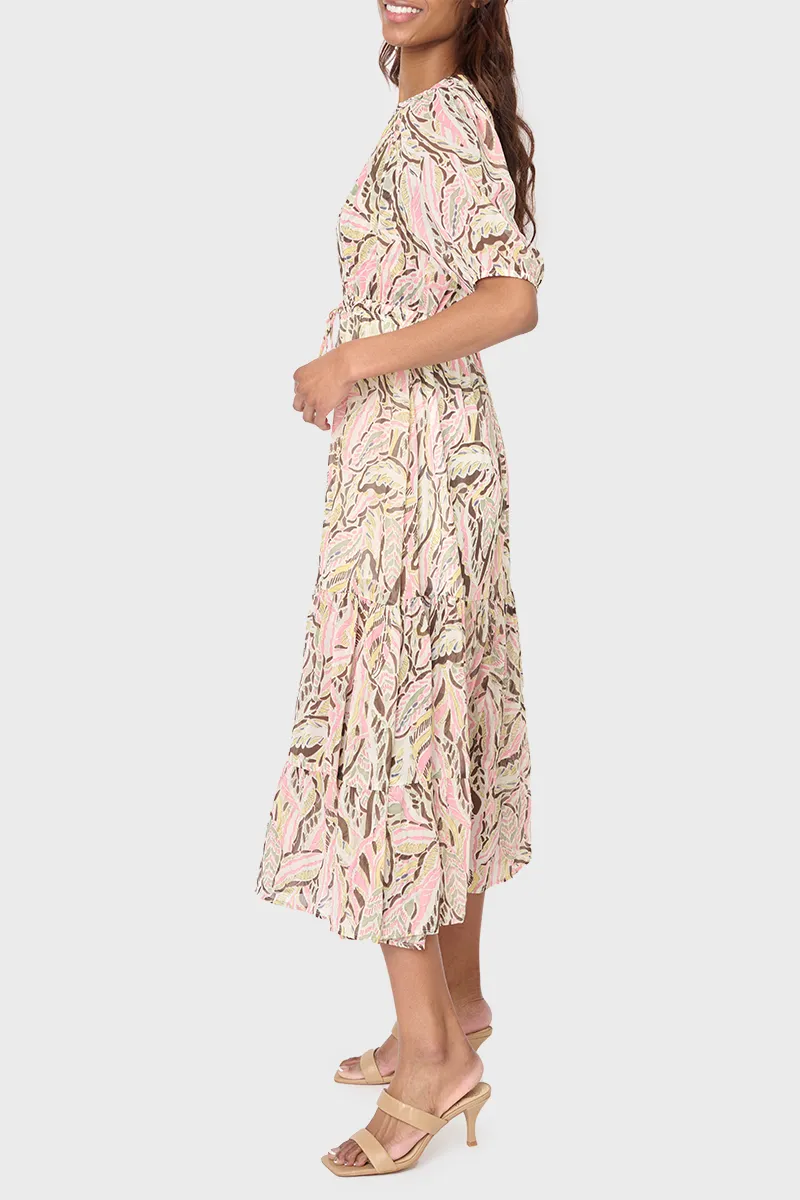 Kira Drawstring Midi Dress