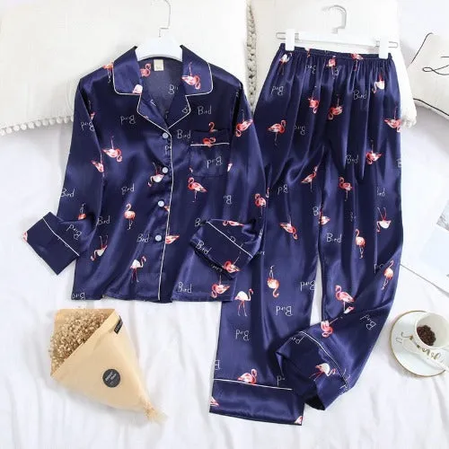 Long Sleeve Sleepwear Women's Pajamas