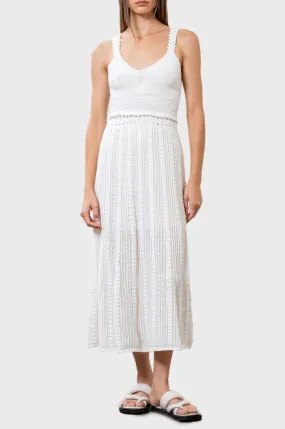 Moon River Crochet Midi Dress