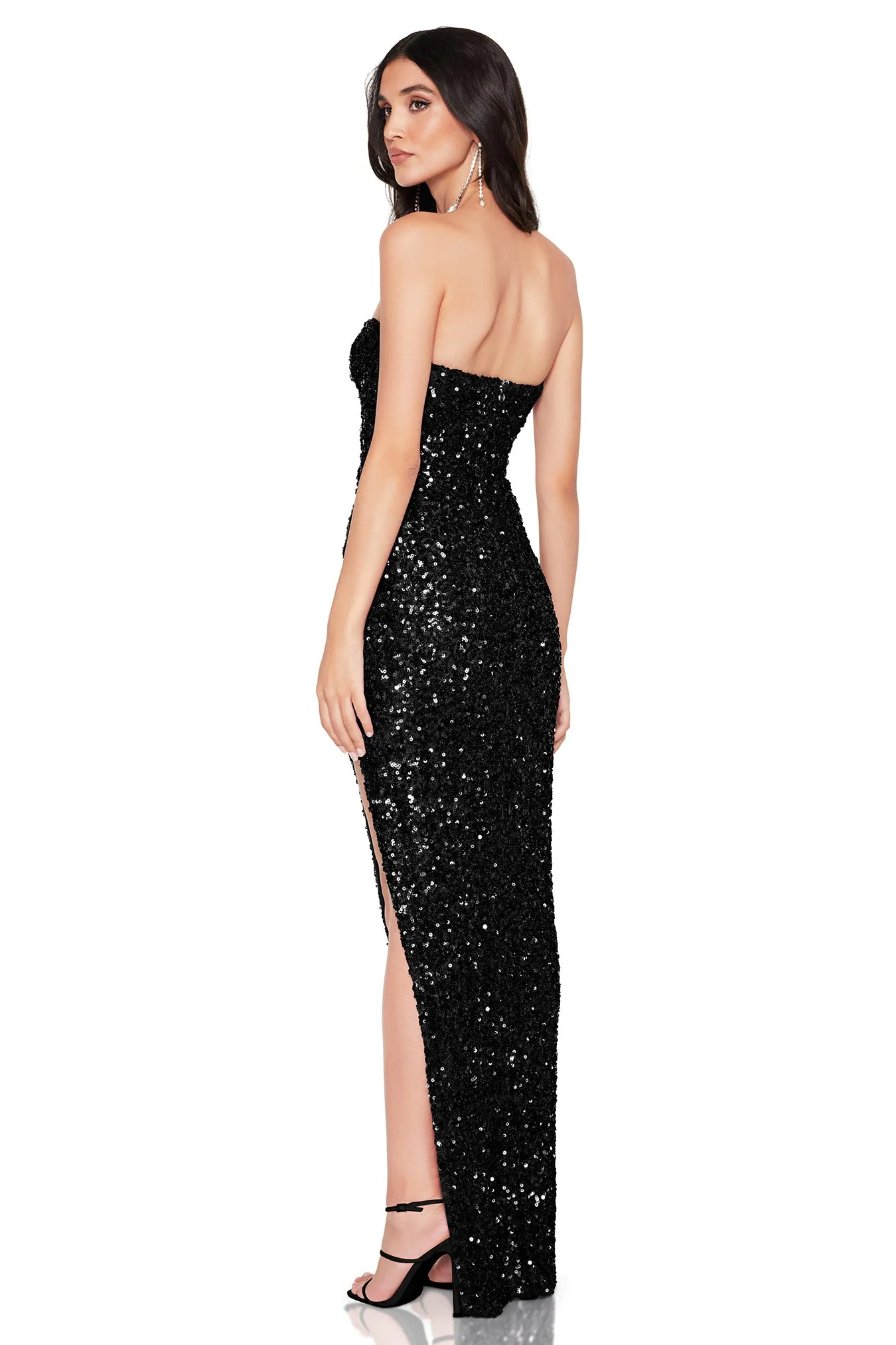 Nookie Revel Strapless Gown - Black