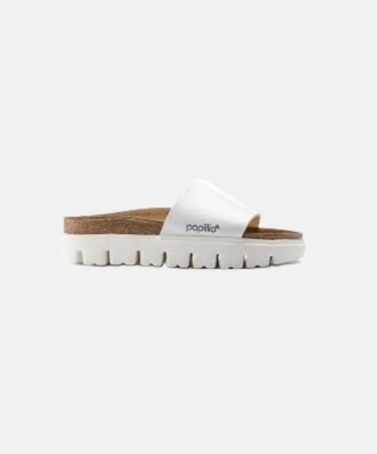 Papillio Cora Birko-Flor Chunky White Sandals