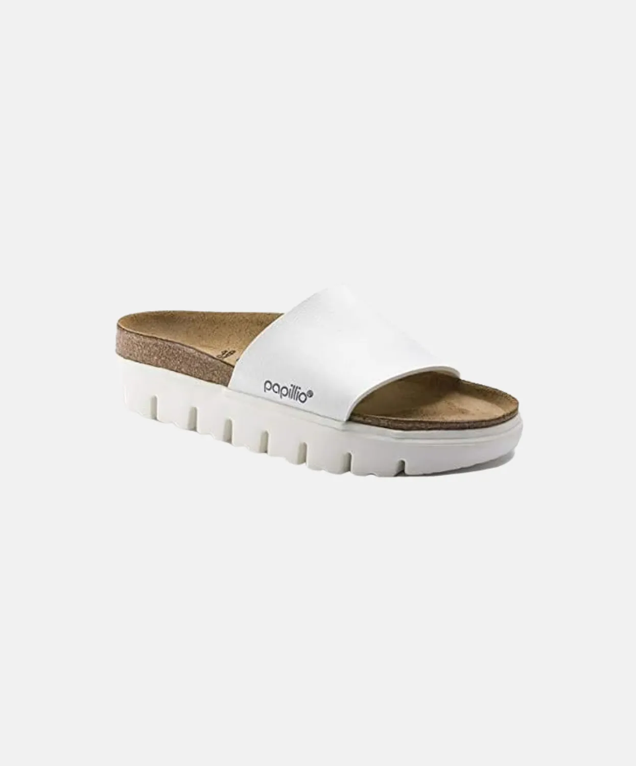 Papillio Cora Birko-Flor Chunky White Sandals