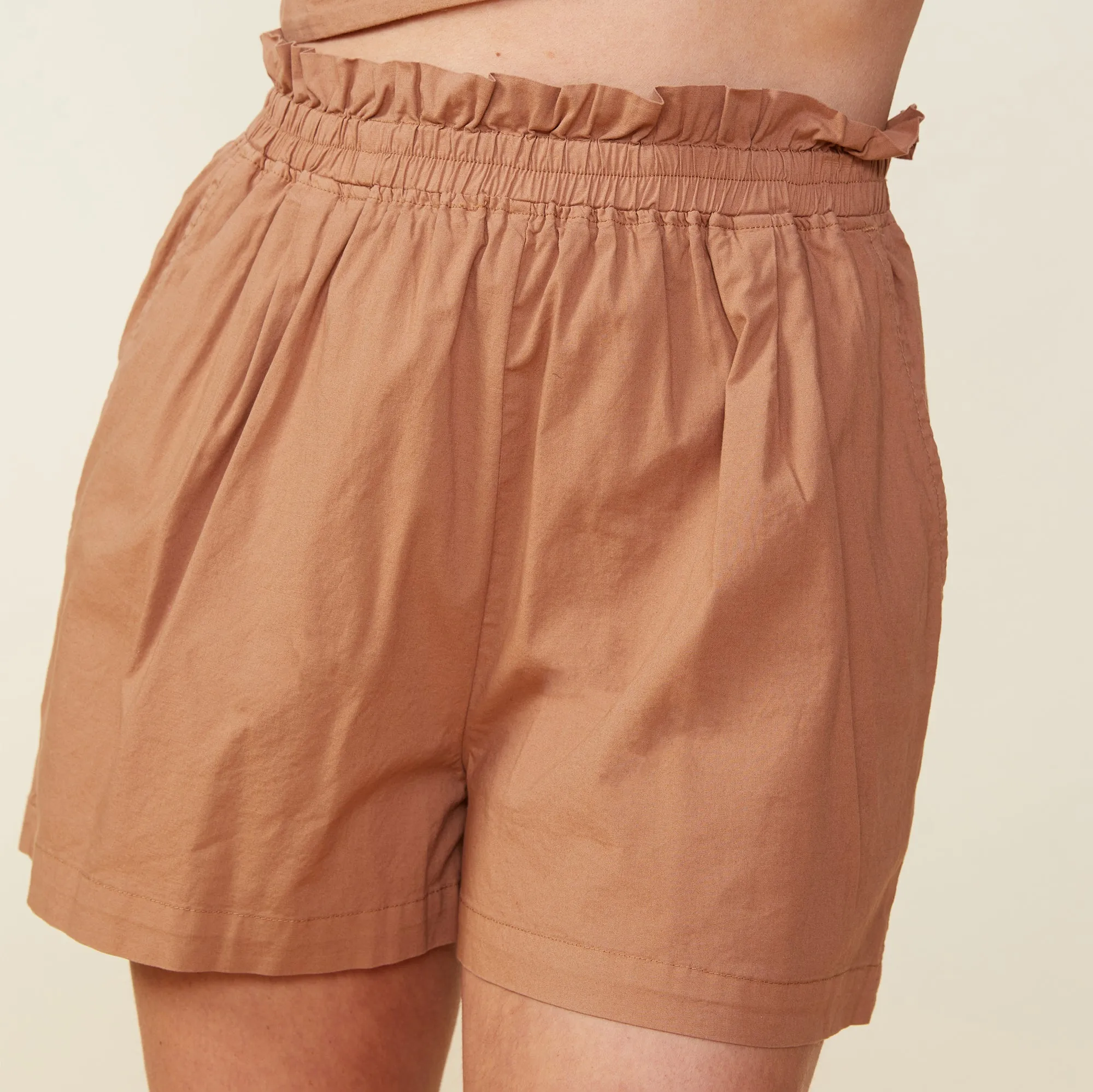 Poplin Paperbag Shorts