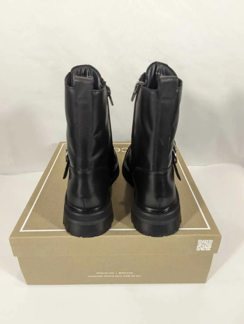 RONSON BOOTS BLACK LEATHER - re:vita