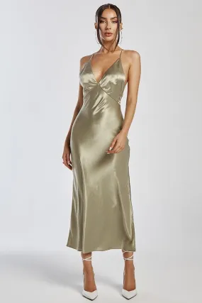 Sariah Slip Dress - Sage