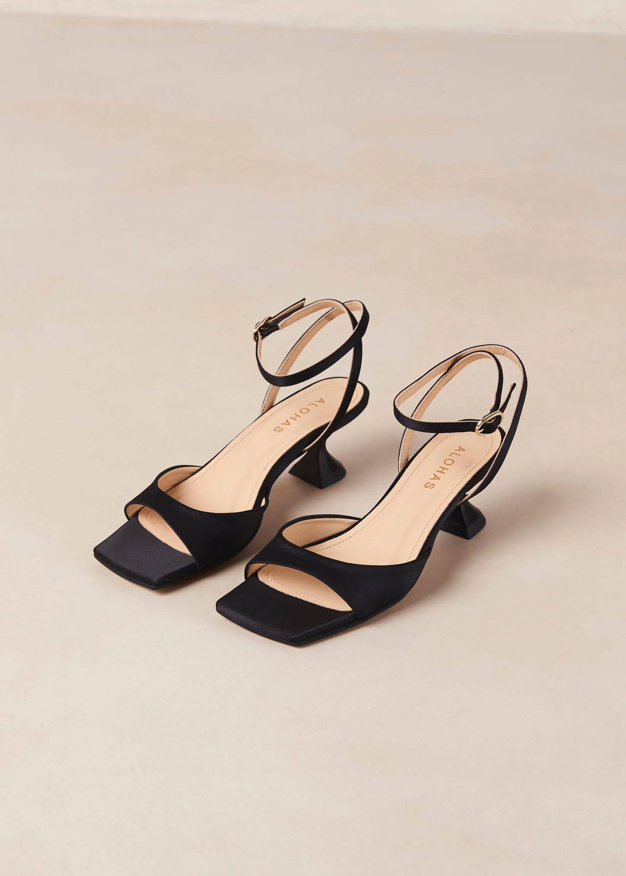 Skye Silky Black Sandals