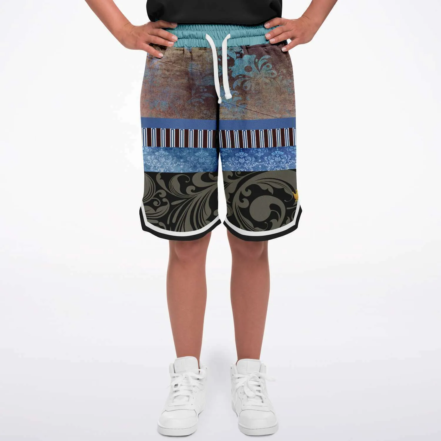 Steampunk Warrior Unisex Basketball Shorts