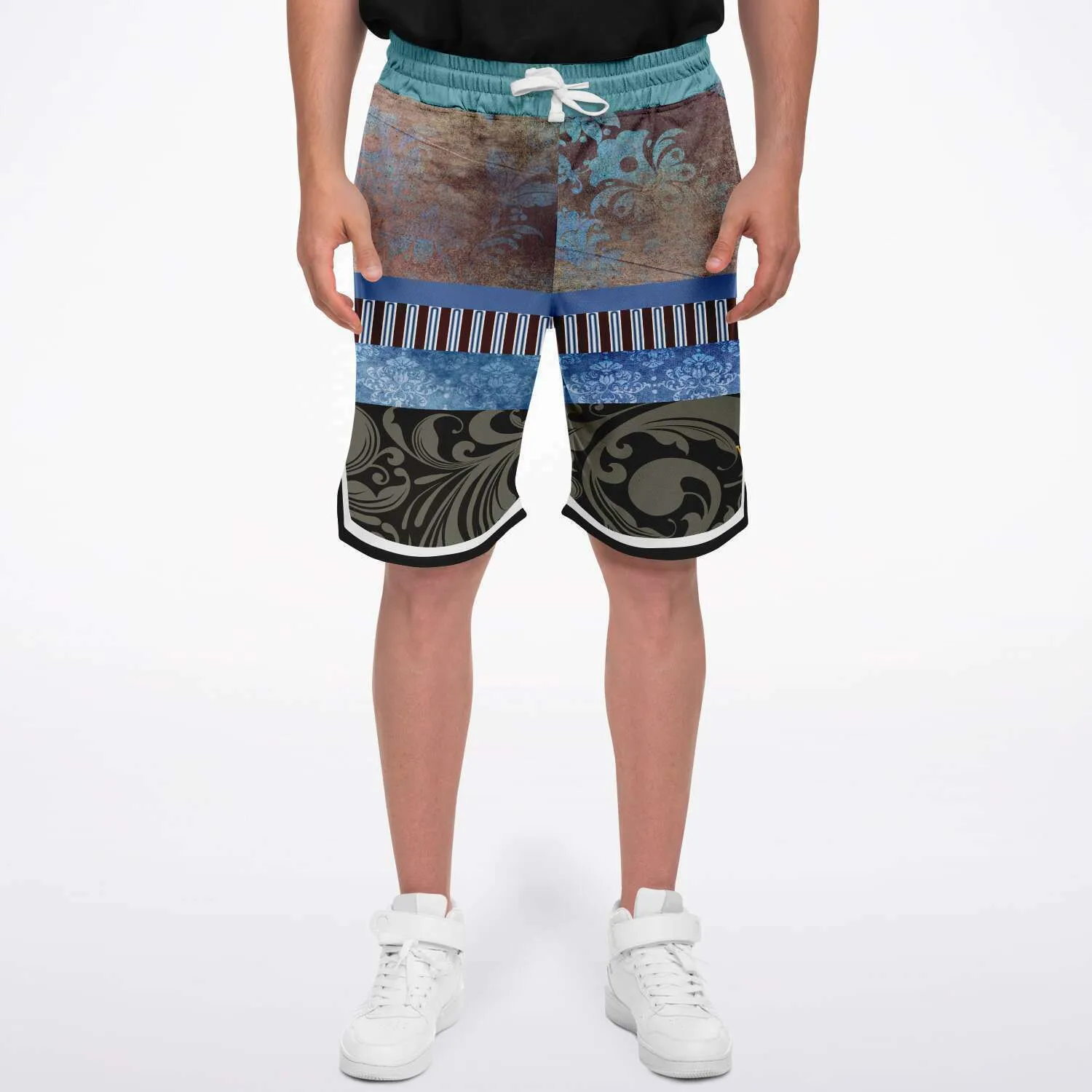 Steampunk Warrior Unisex Basketball Shorts