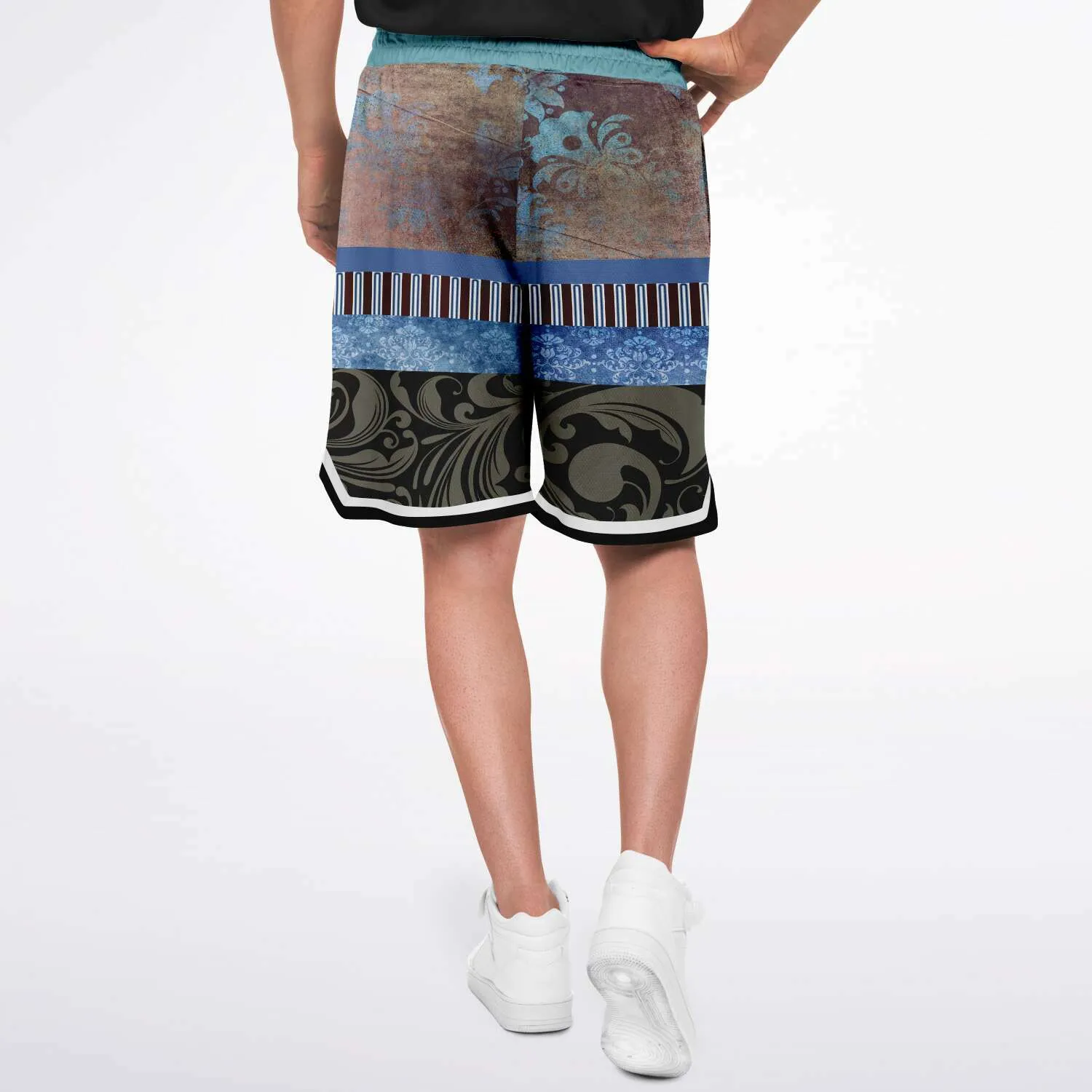 Steampunk Warrior Unisex Basketball Shorts