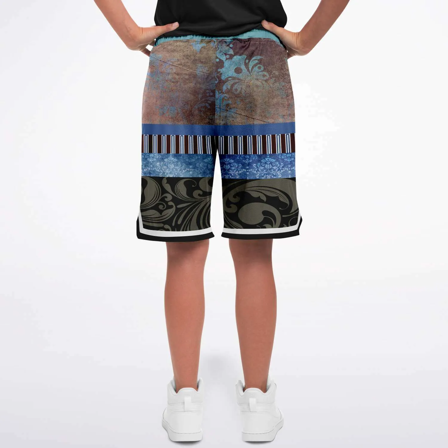 Steampunk Warrior Unisex Basketball Shorts