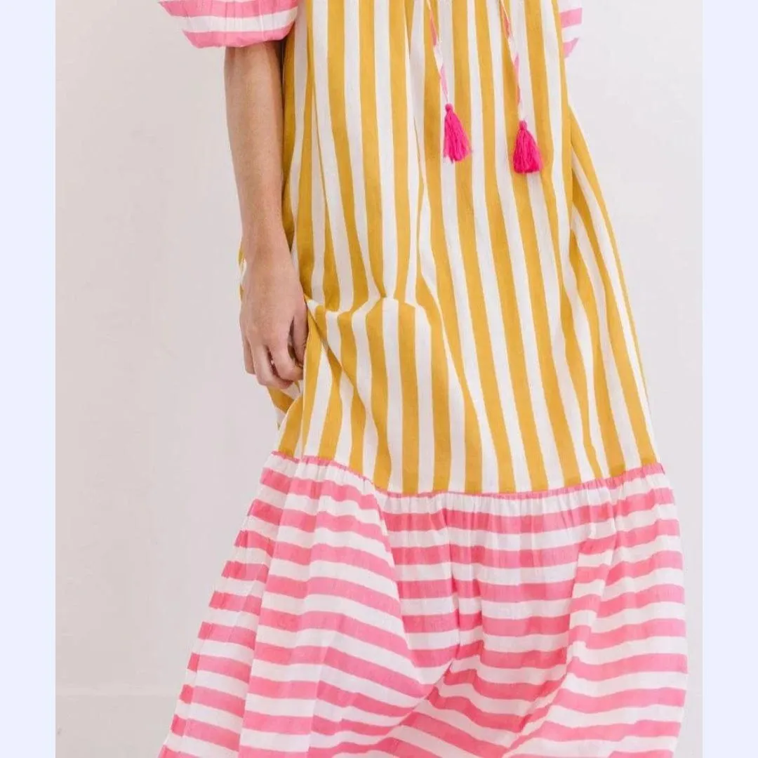 Striped Day To Night Beach Dress