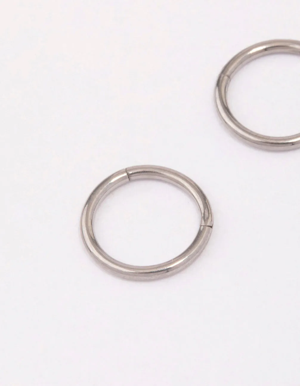 Titanium Fine Sleeper Earrings 6mm