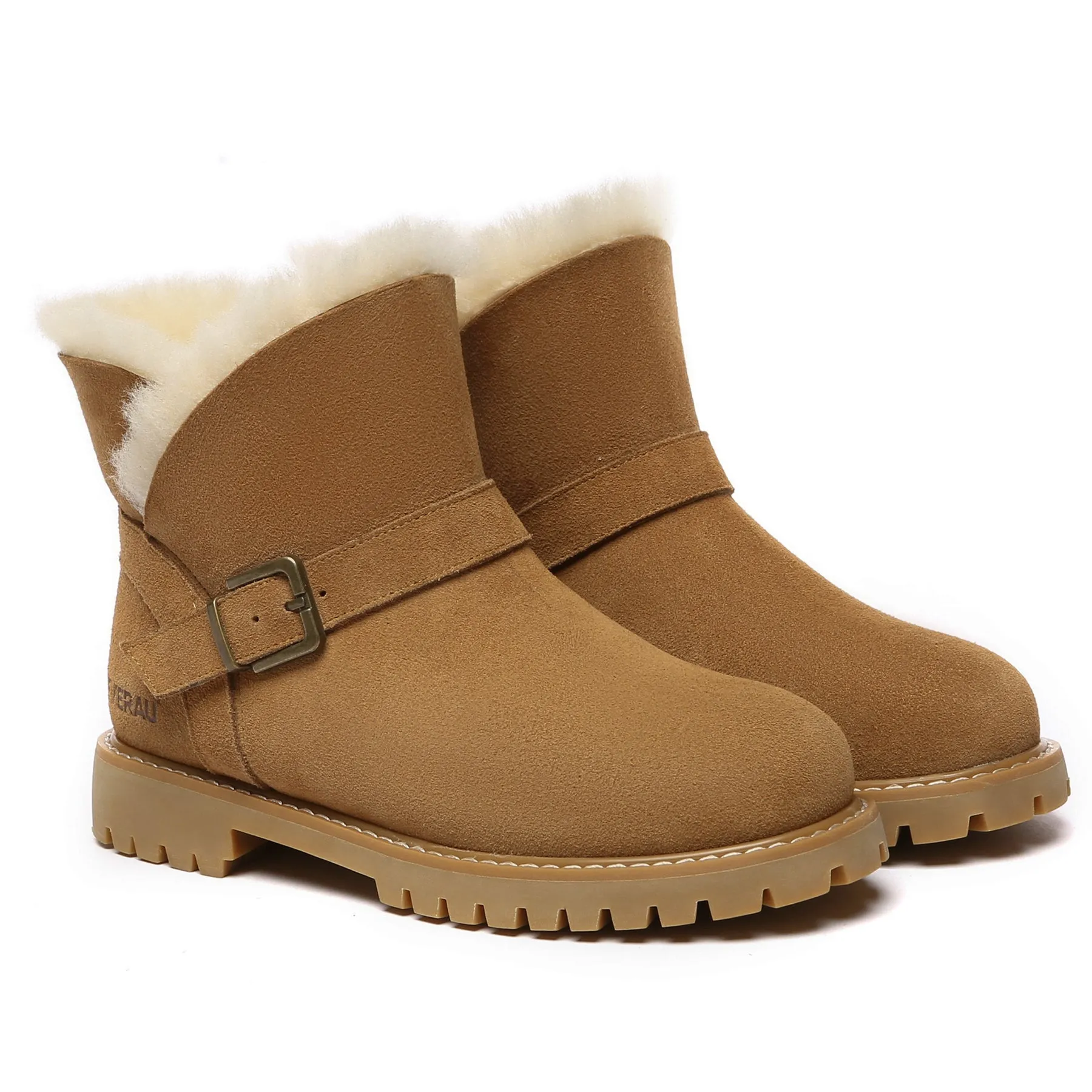 Women Buckle Mini UGG Boots